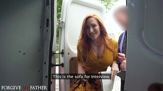 Forgive Me Father - Innocent widow redhead naughty sexy MILF first time with big dick hardcore sex public pick up