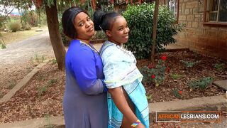 African hardcore MILF Lesbians Make Out In Public During House Party