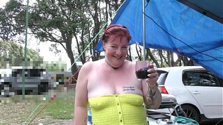 Blatant Public Display at the local Holiday Park by trashy Kiwi hardcore MILF. Trailer