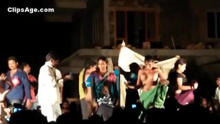 Public desi Telugu natukatti featuring local randis nude on stage