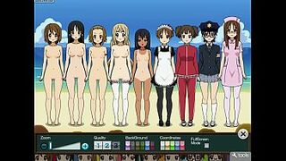K-on public undressing
