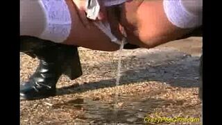 Huge fountains of pee public